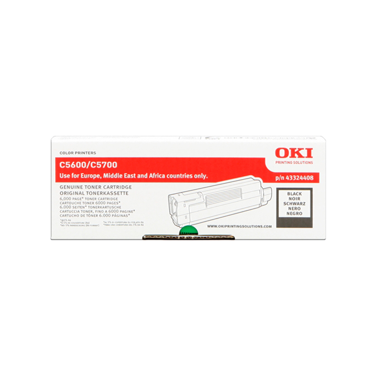 OKI TONER NEGRO 43324408