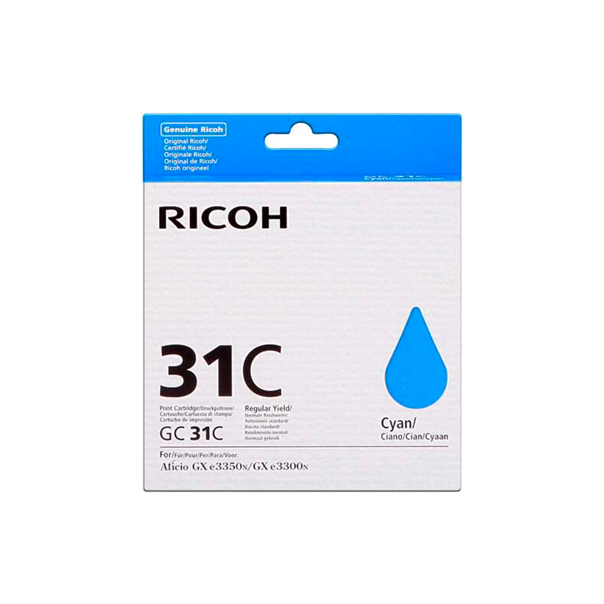 RICOH TINTA CIAN GC31CYN