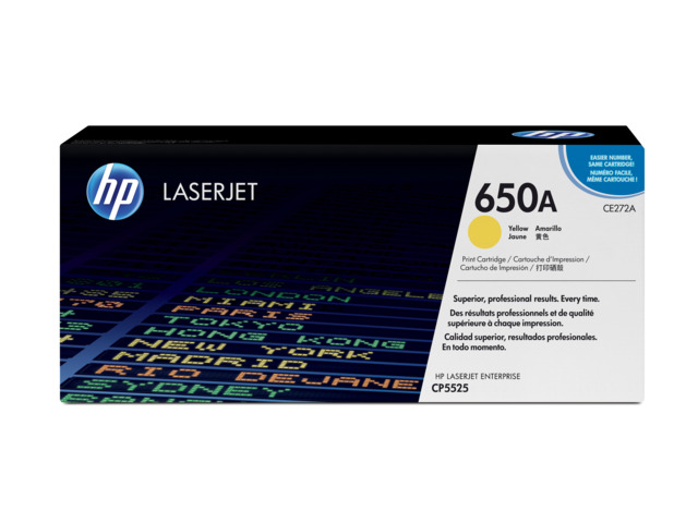 HP TONER AMARILLO 650A CE272A