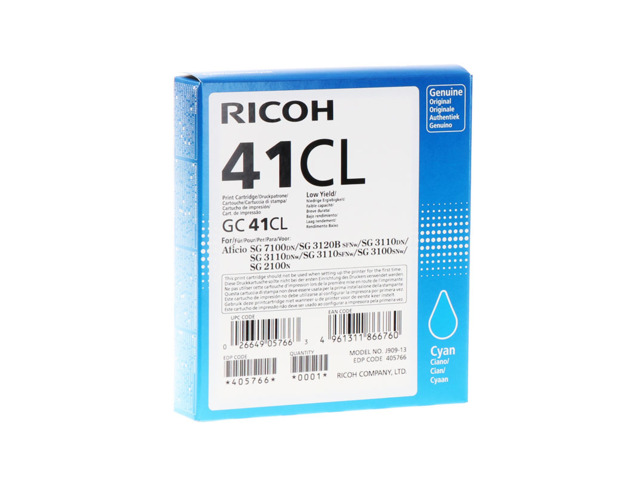 RICOH TINTA CIAN GC41CL