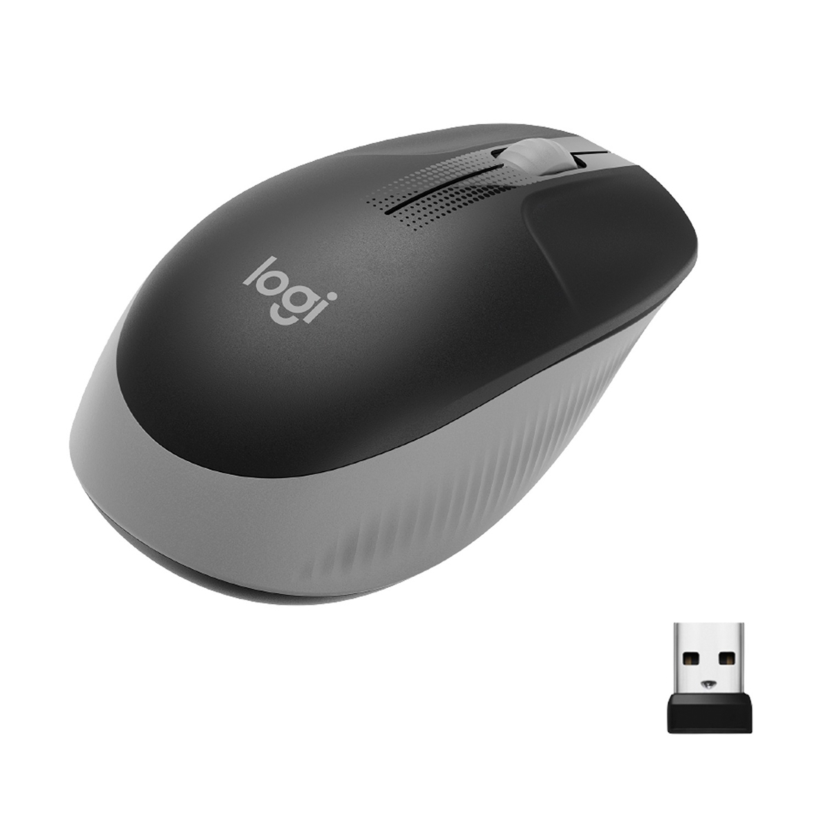 LOGITECH RATON M190 GRIS MEDIO