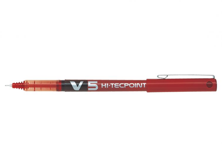 PILOT V5 PUNTA FINA ROJO