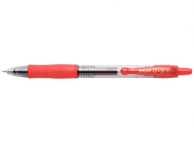 PILOT TINTA DE GEL G2 ROJO 12U