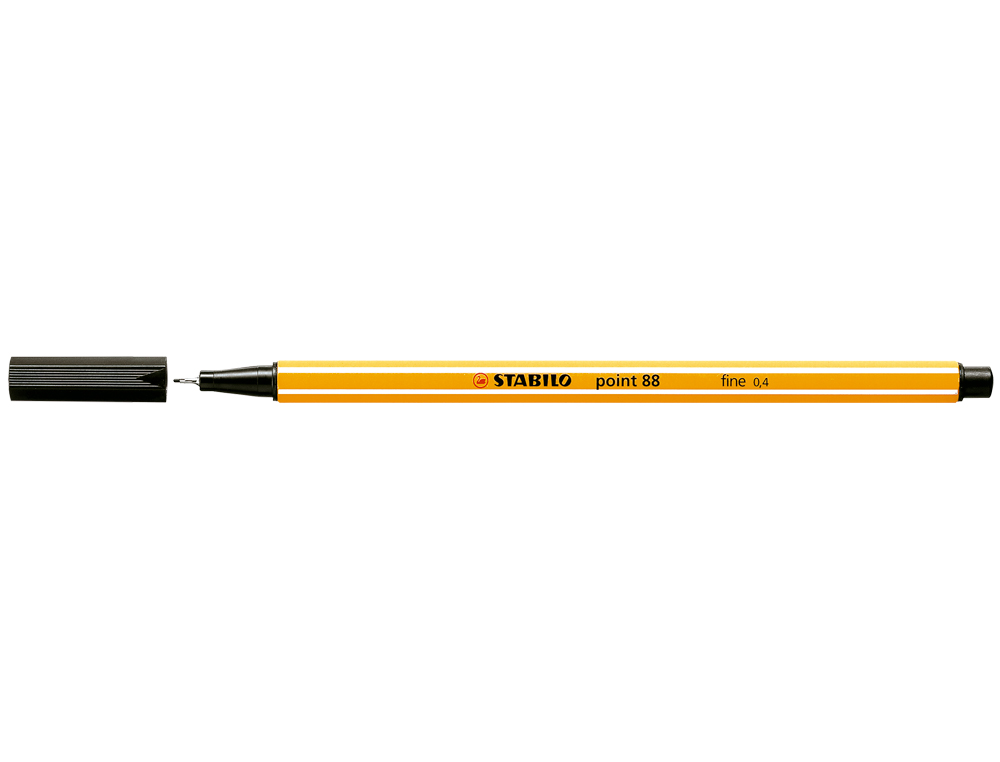 STABILO 88 P. FINA NEGRO 10U