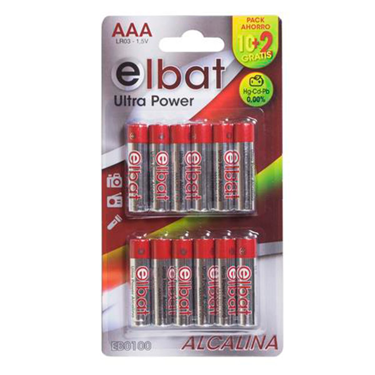 ELBAT PILAS ALCALINAS AAA LR03