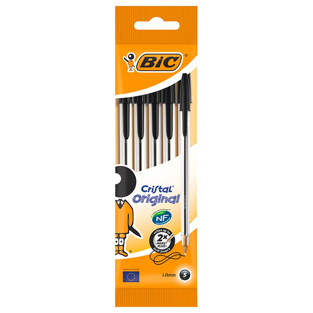 BIC CRISTAL BOLGRAFO NEGRO 5U