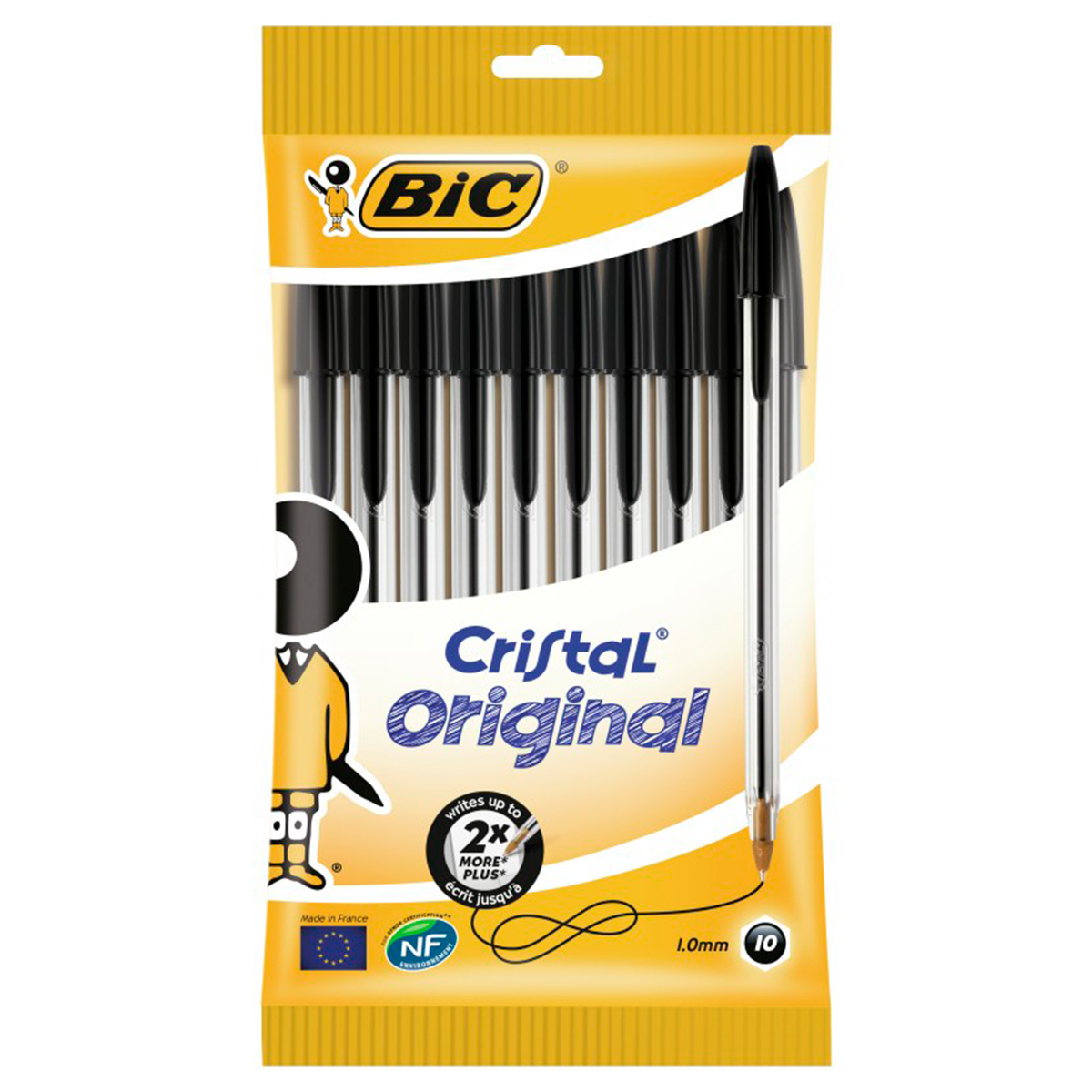 BIC CRISTAL BOLGRAFO NEGR 10U
