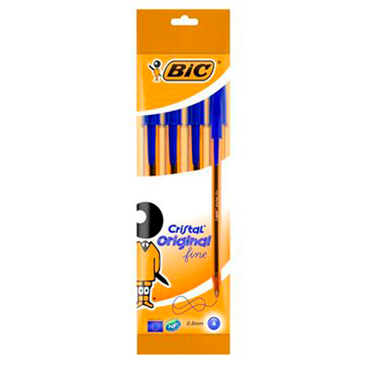 BIC CRISTAL FINE BOLI AZUL 4U