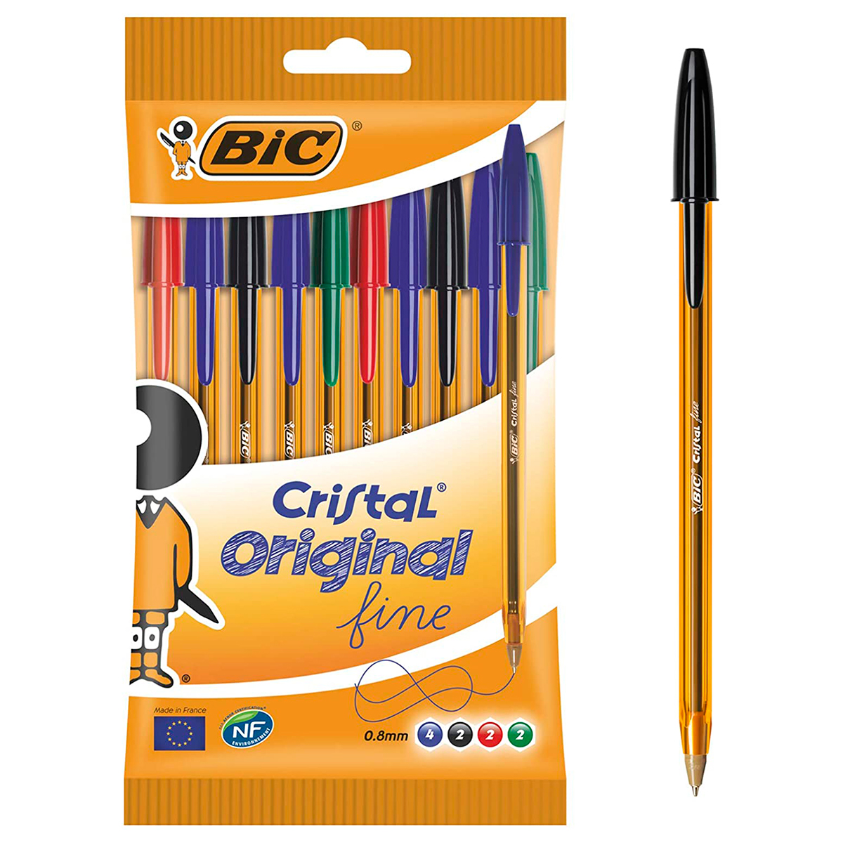 BIC CRISTAL FINE BOLI SURT 10U