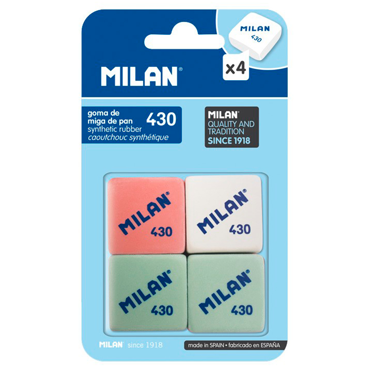 MILAN PACK GOMAS BORRAR 4U