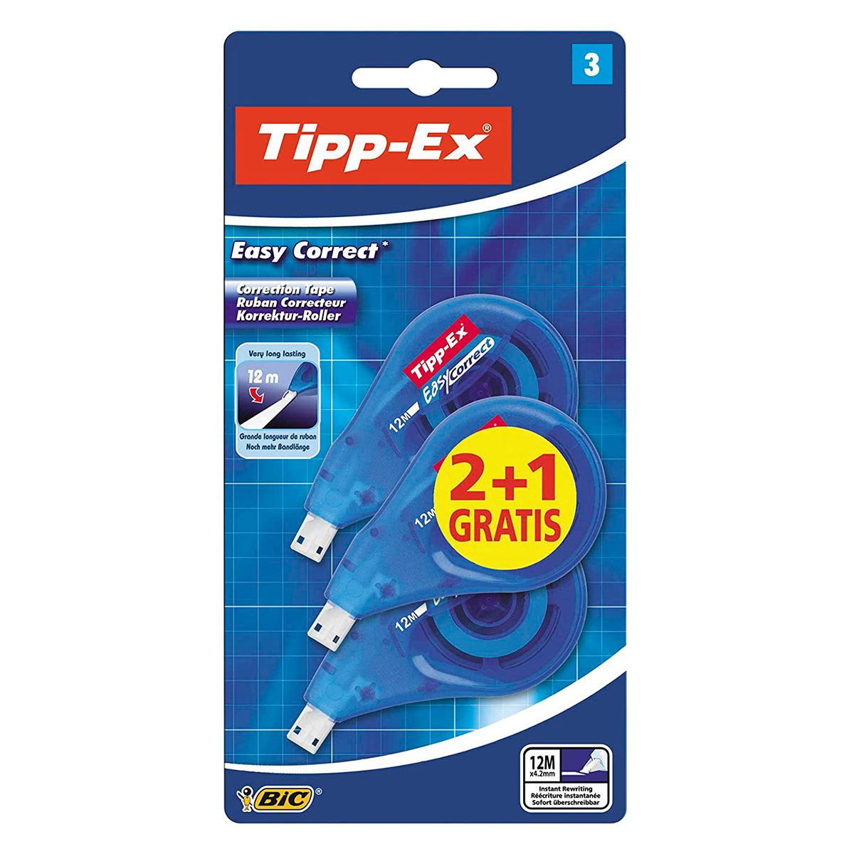 TIPP-EX CINTA CORRECTORA 3U