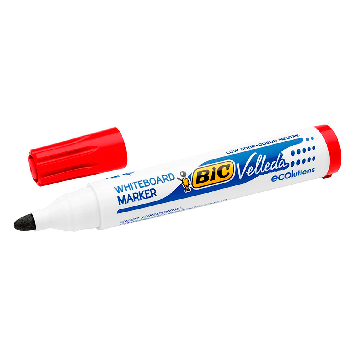 BIC MARCADOR PIZARRA ROJO 12U