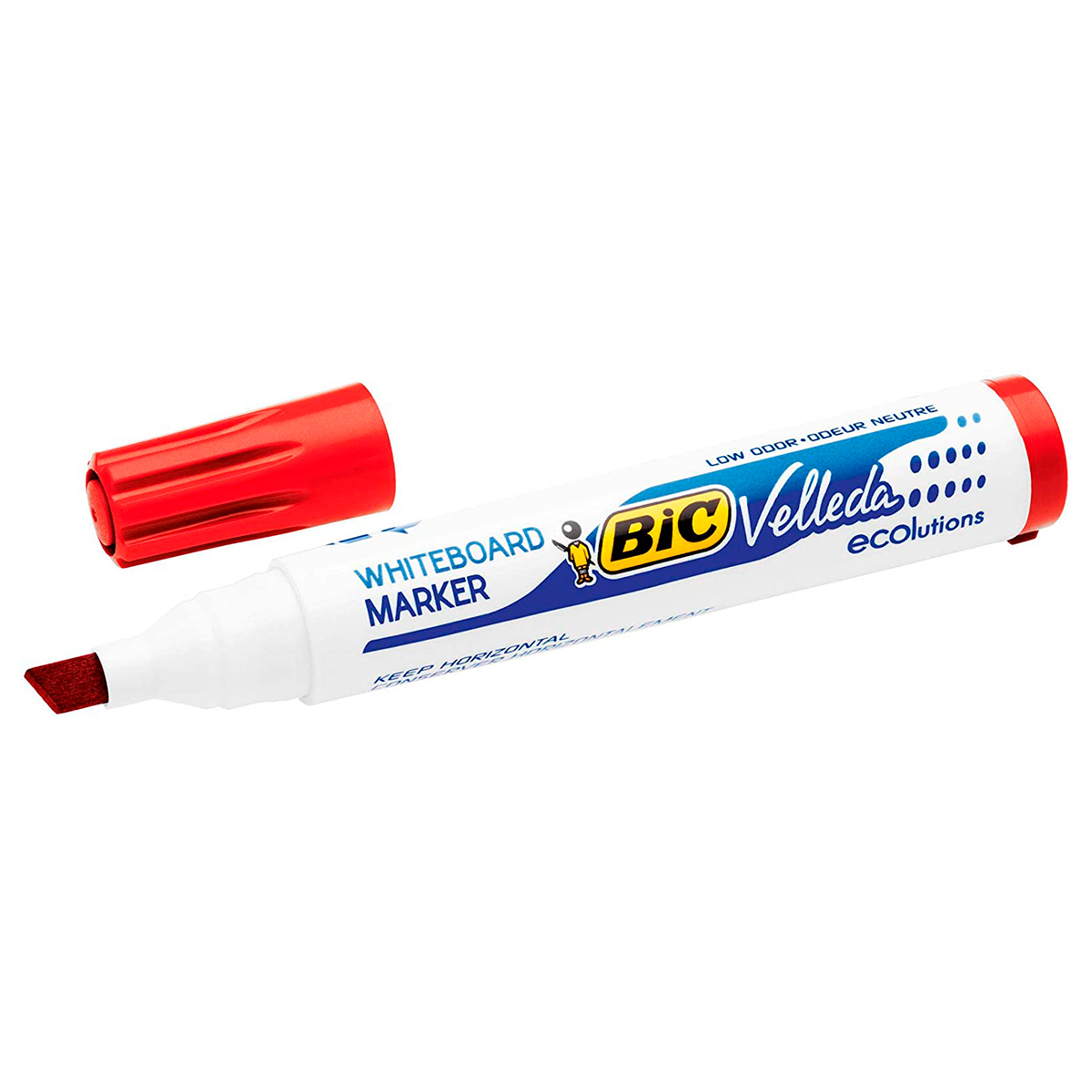 BIC MARCADOR PIZARRA ROJO 12U