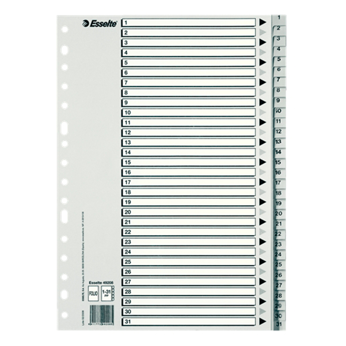 ESSELTE INDICE NUME 1-31 - 25U