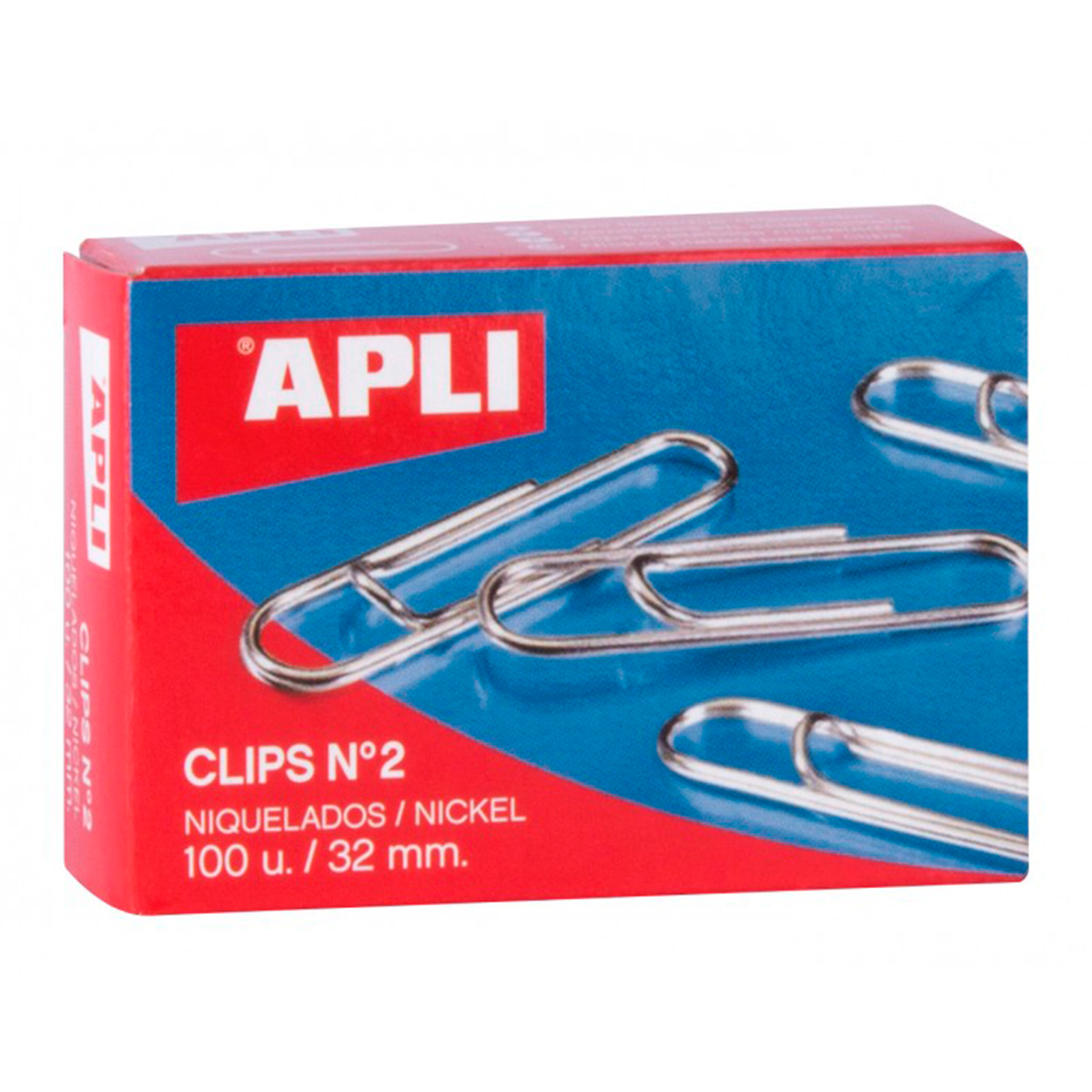 APLI CLIP NIQUEL N2 32MM 100U