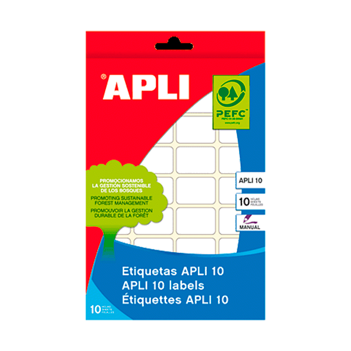 APLI ETIQUETAS 600U 5X35 BLANC