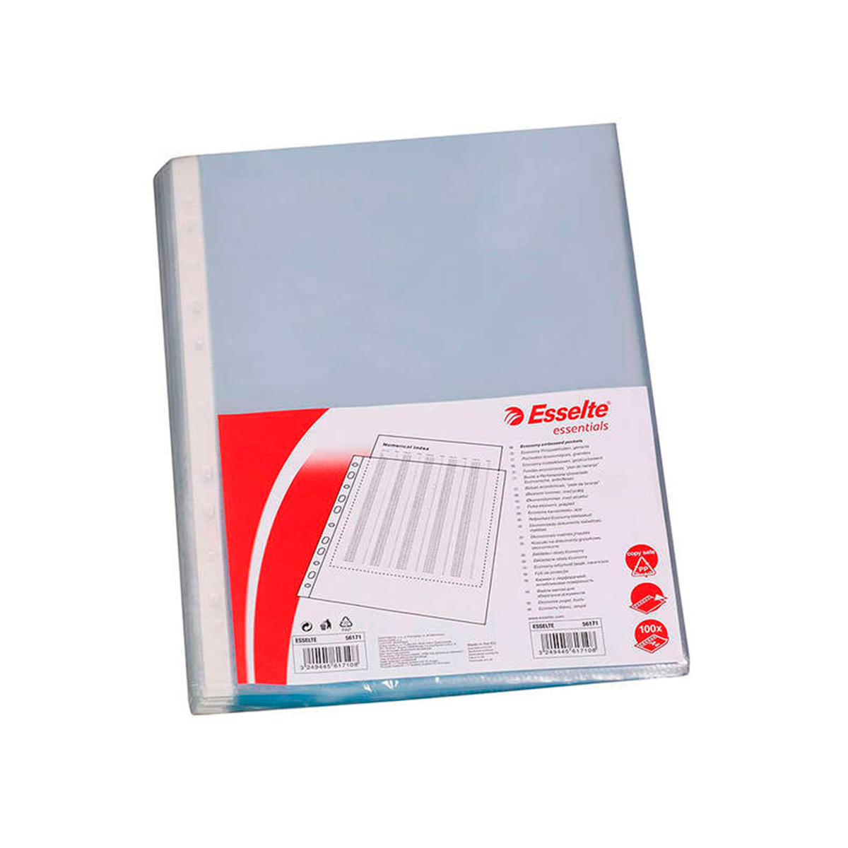 ESSELTE FUNDA 100U FOLIO TRANS