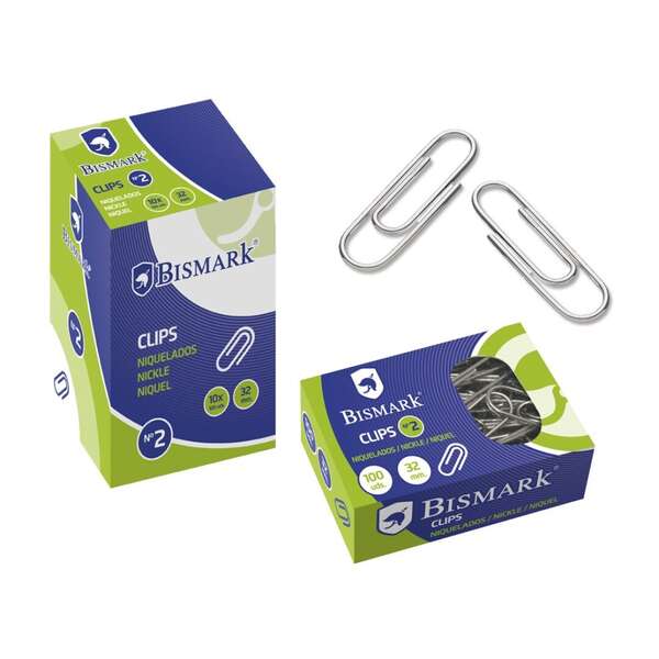 BISMARK CLIPS N2 32MM 100U
