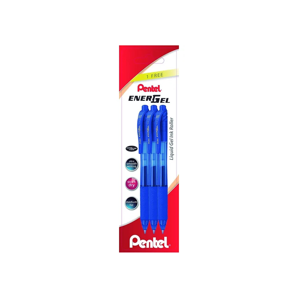 PENTEL TINTA GEL 0.7 AZUL 3U