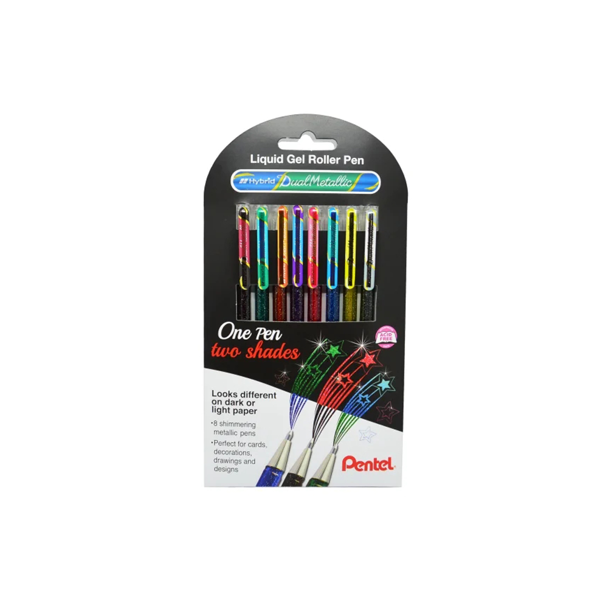 PENTEL TINTA GEL 1MM SURTID 4U