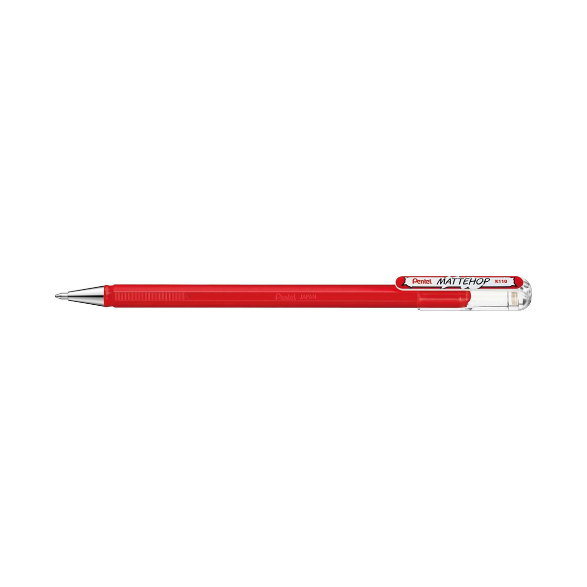 PENTEL TINTA GEL 1MM ROJO 12U