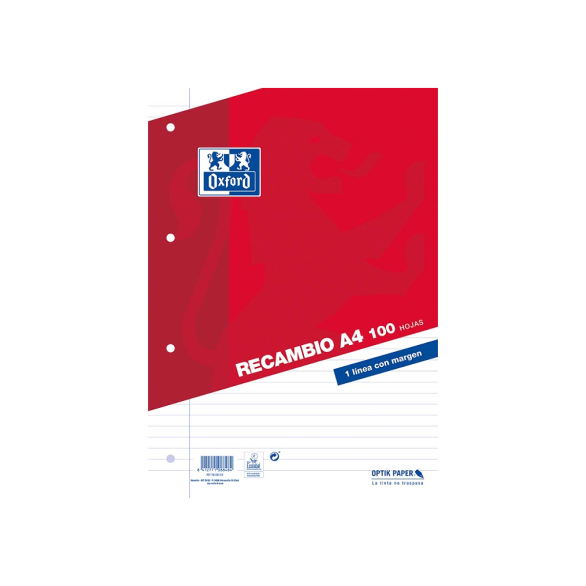 OXFORD RECAMBIO A4 1 LINEA 4A