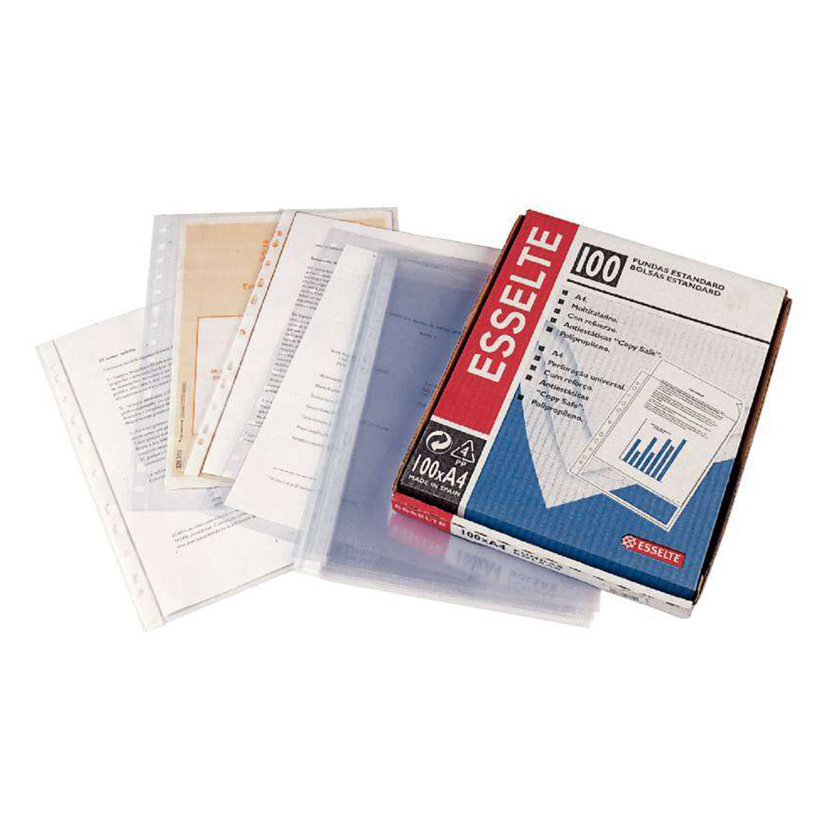 ESSELTE 100 FUNDAS A4 100U
