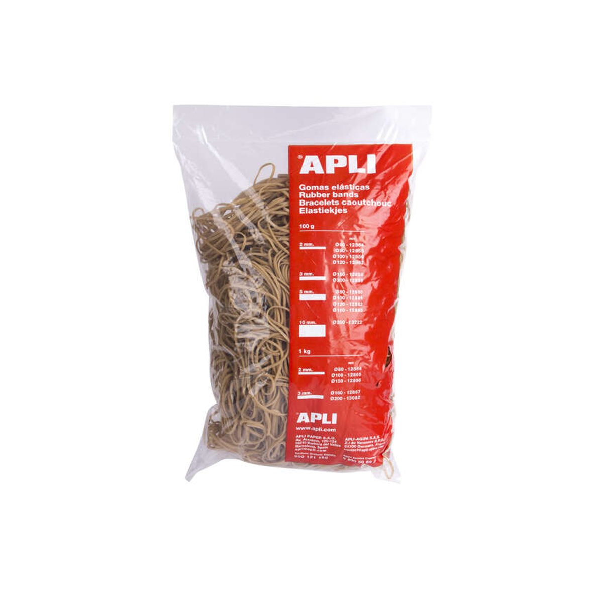 APLI GOMA ELASTICA 80X2MM 1KG