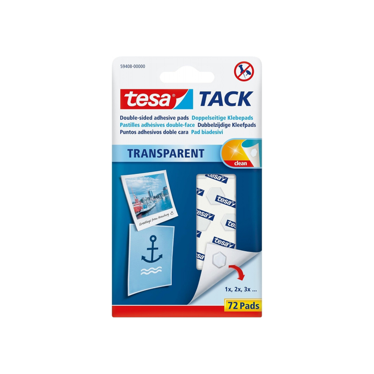 TESA PUNTOS ADHES D. CARA 72U