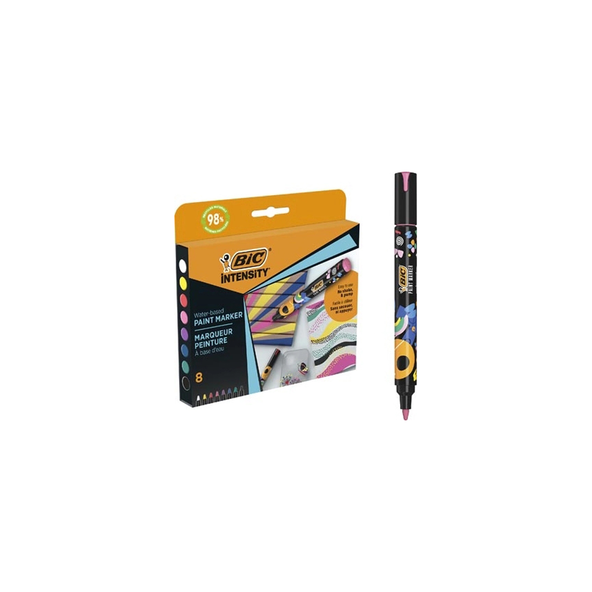 BIC MARCADOR PINTURA SURTID 8U
