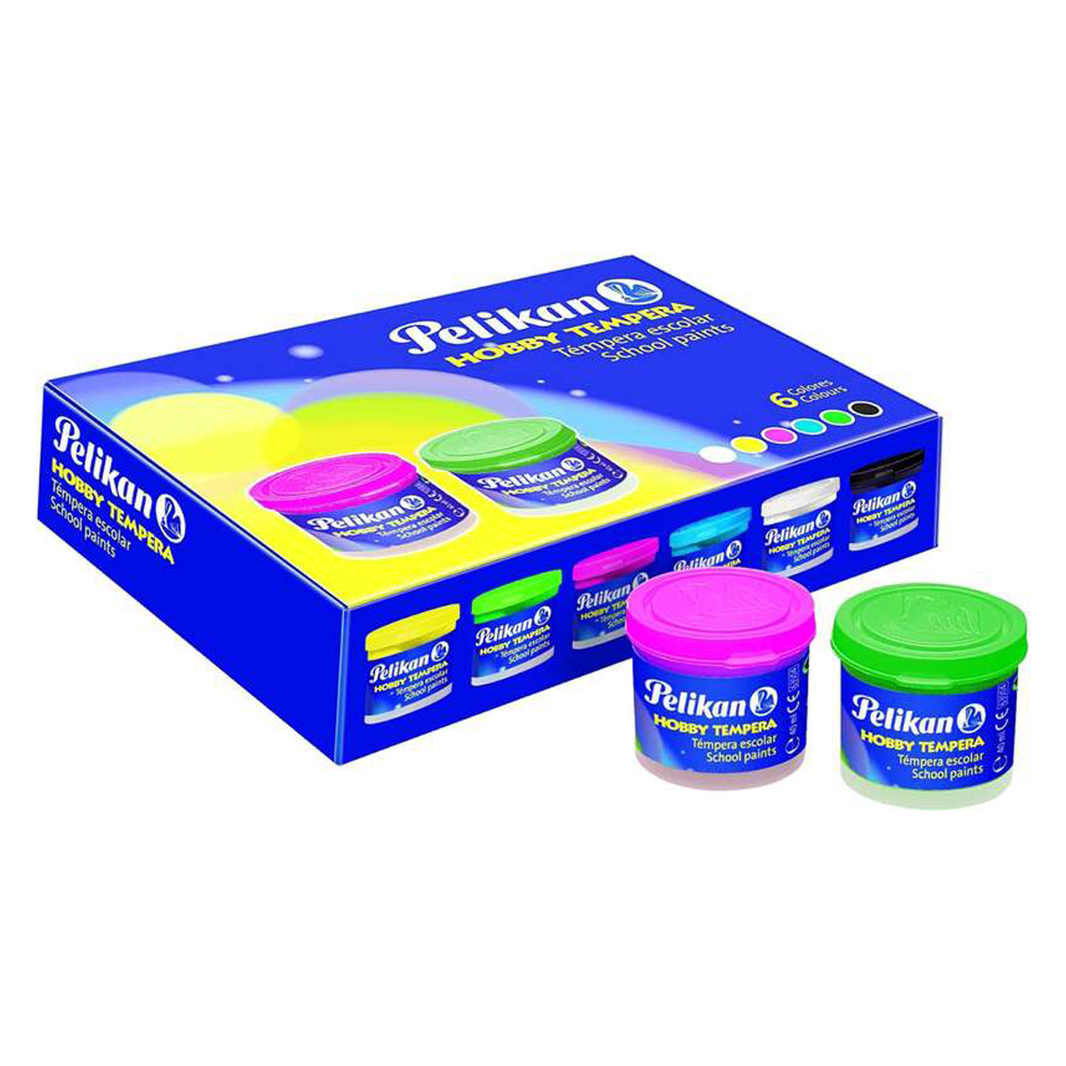 PELIKAN TEMPERA 40ML+PINCEL 6U