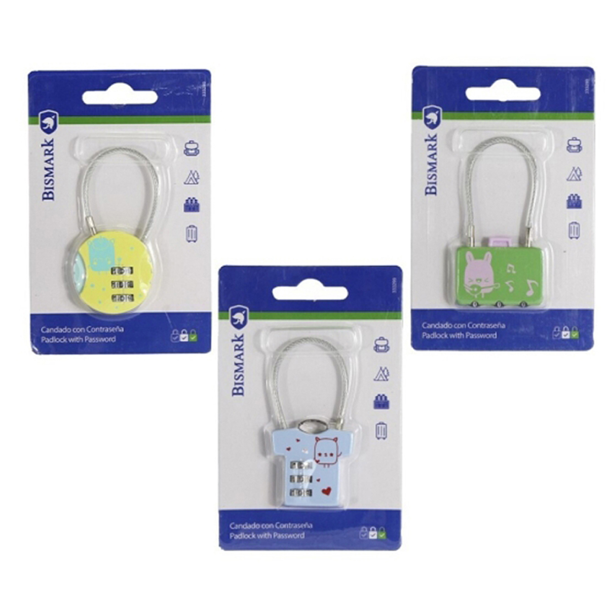 BISMARK CANDADO COMBINACION 3U