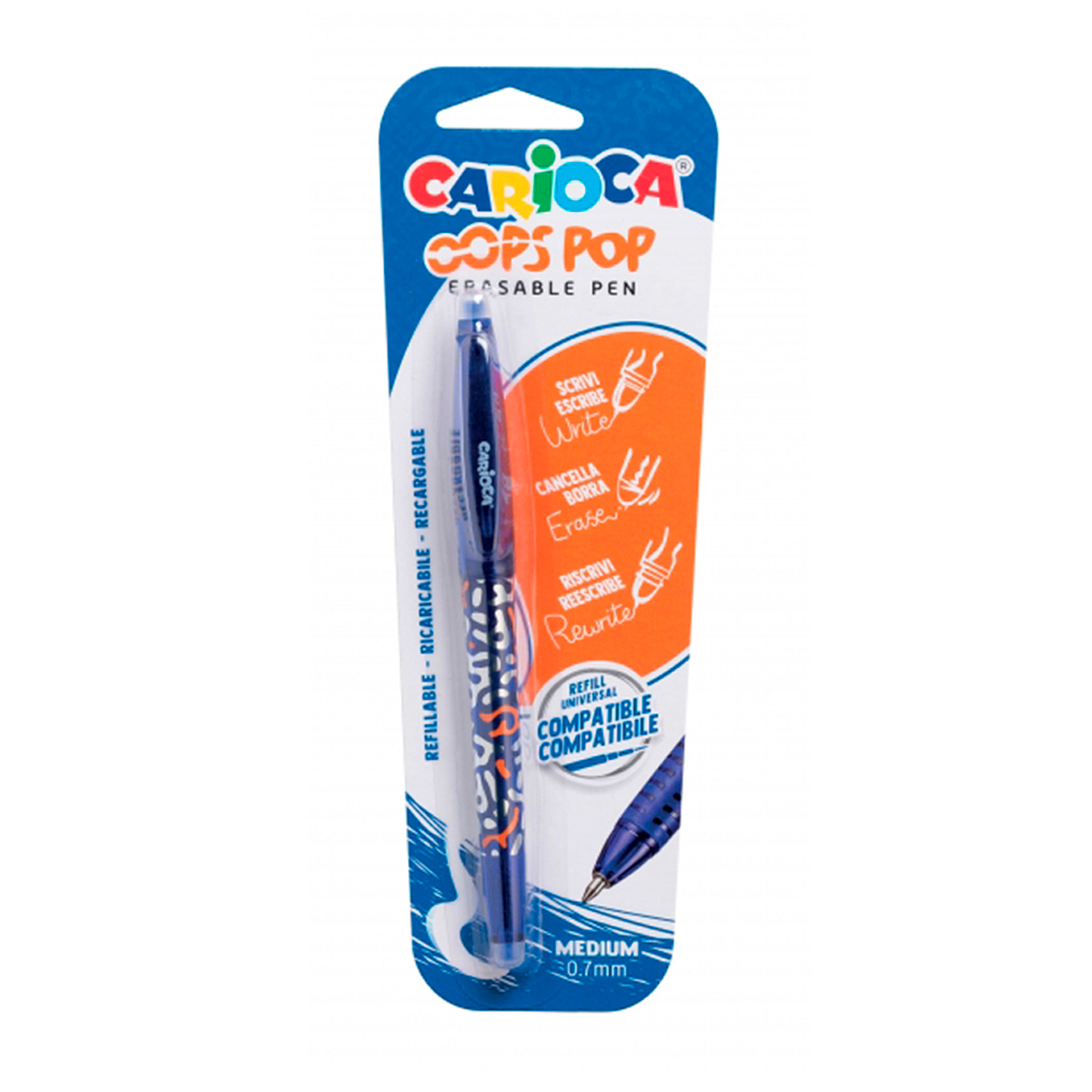 CARIOCA BOLI BORRABLE 0.7MM AZ