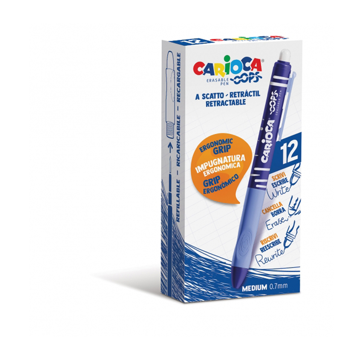CARIOCA BOLI BORRABLE AZUL 12U