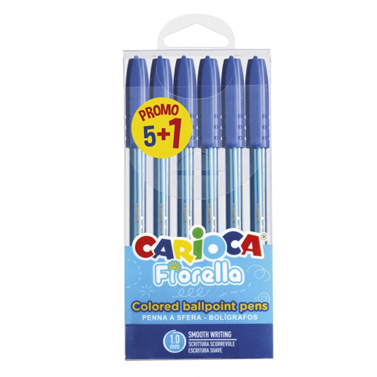 CARIOCA BOLI 5+1U 1MM AZUL