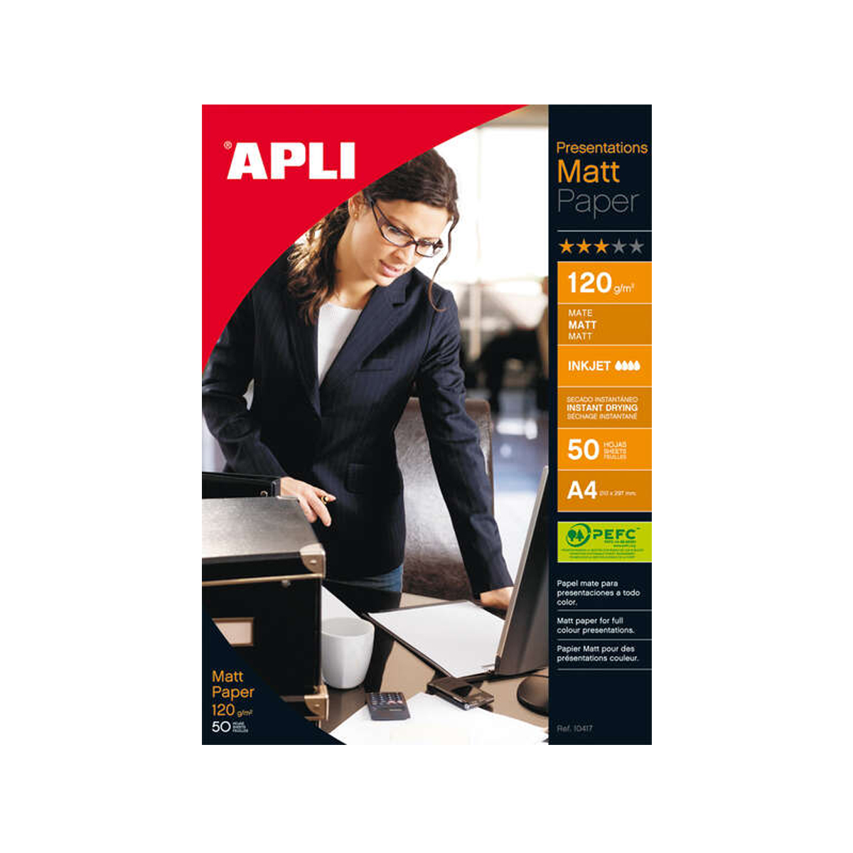 APLI PAPEL MATE A4 120GR 50H