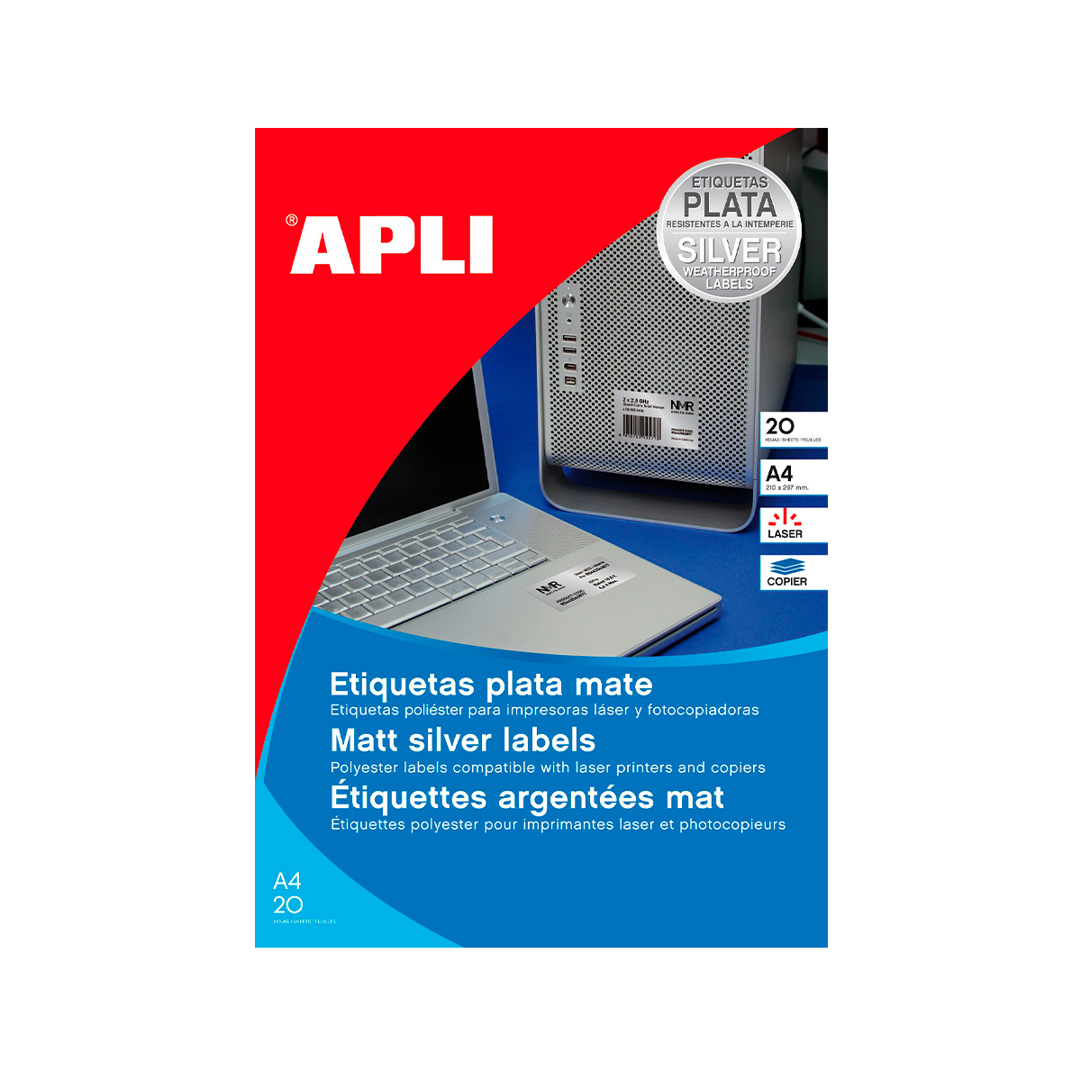 APLI ETIQUETA C.ROMOS 45 7X21