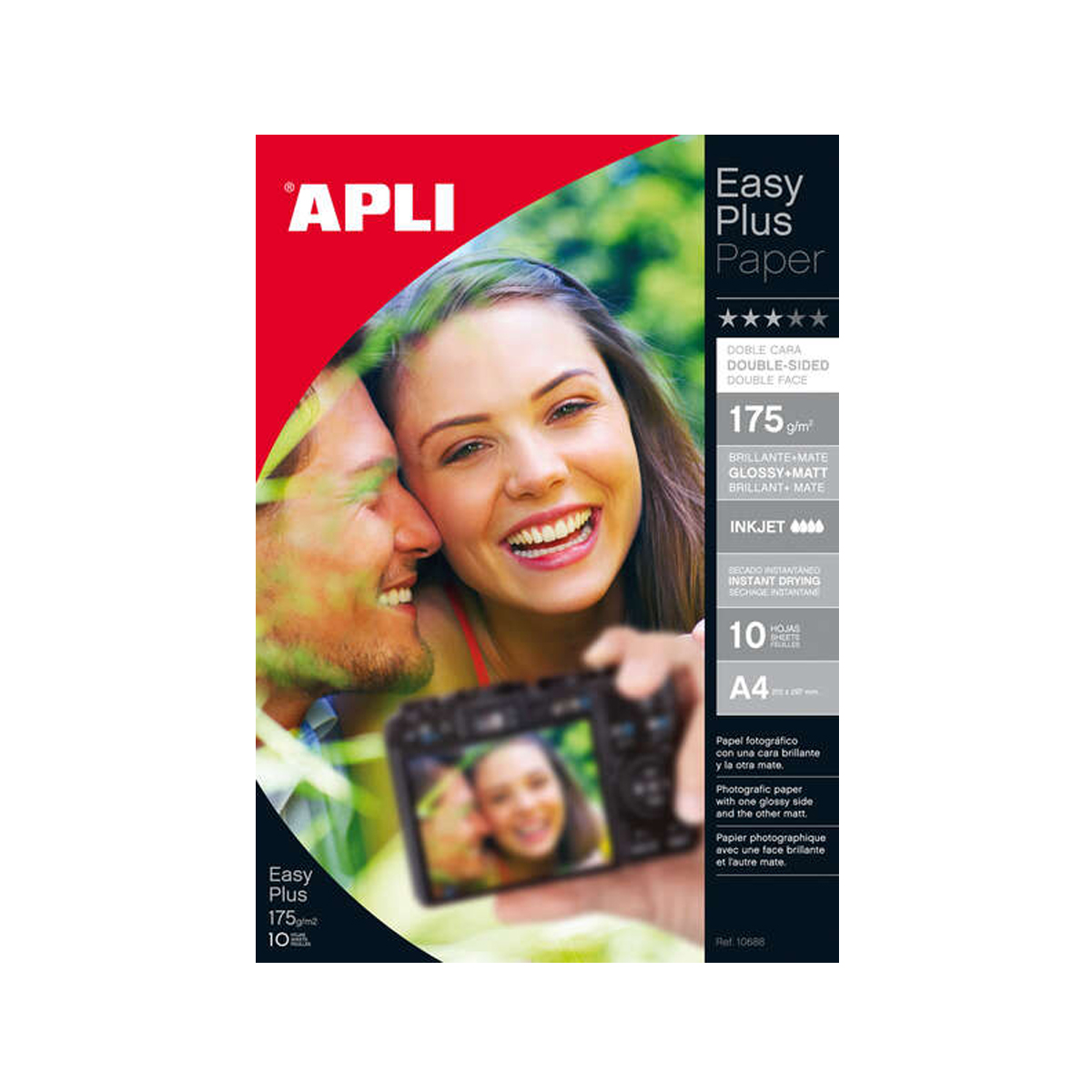 APLI PAPEL DOBLE CAPA A4 175GR
