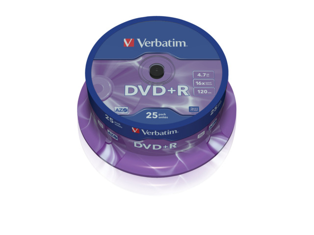 VERBATIM DVD+R 4 7GB  43500