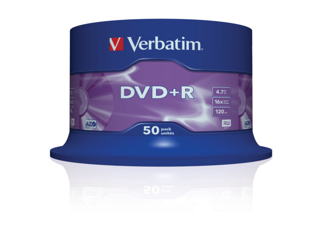 VERBATIM DVD+R 4 7GB  43550