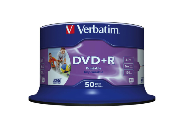 VERBATIM DVD+R 4 7GB  43512