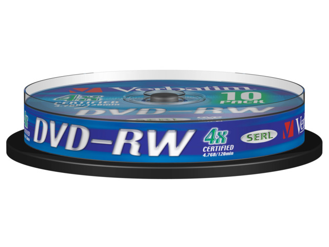 VERBATIM DVD-RW 4 7GB  43552