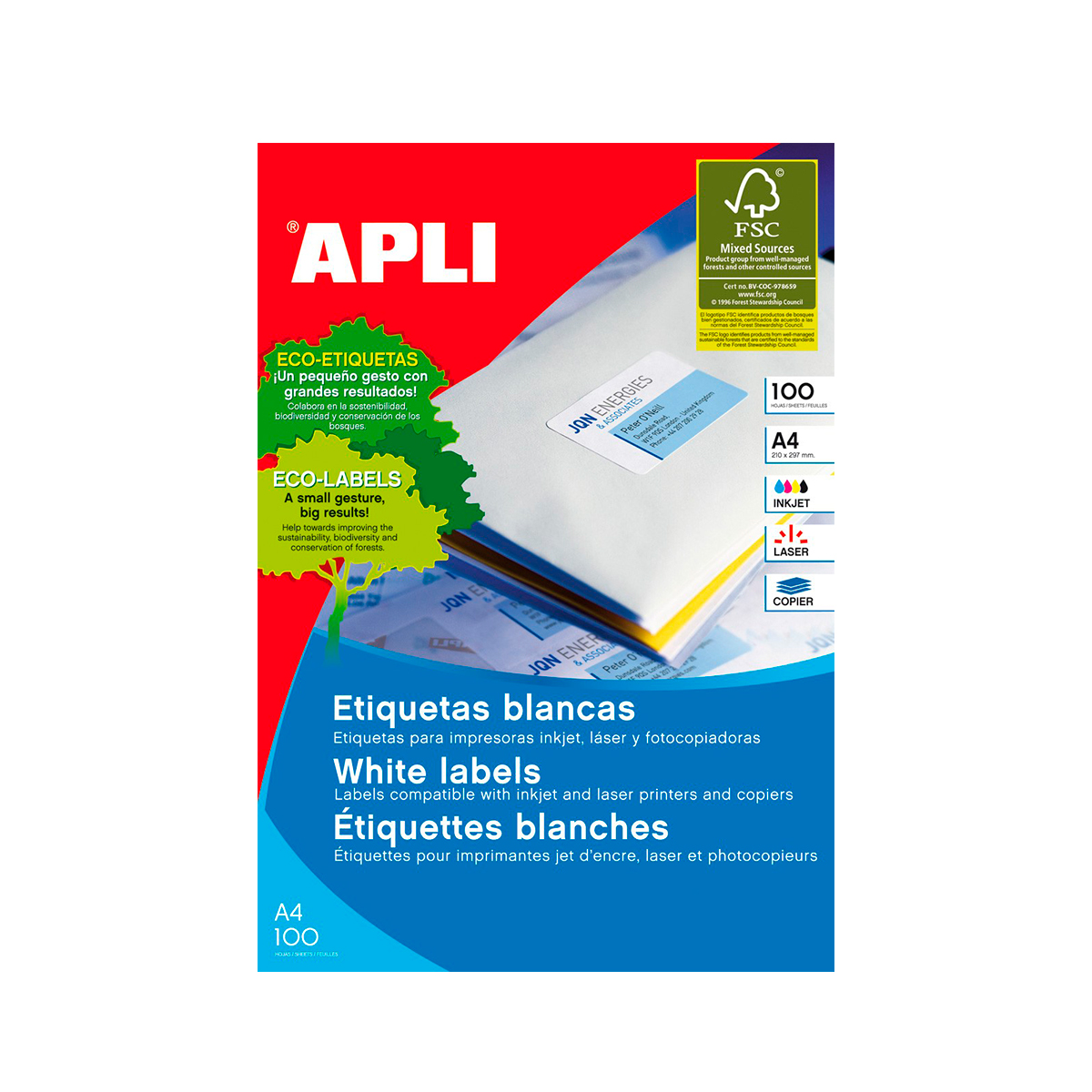 APLI ETIQUETA C.RECTOS 48 5X16