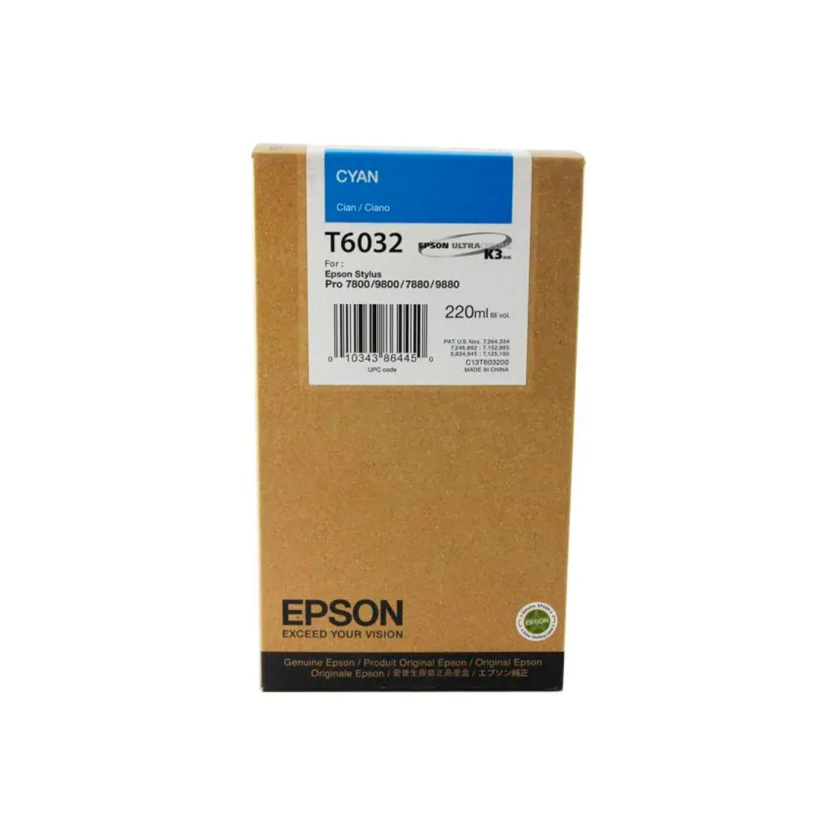 EPSON TINTA CIAN T603200