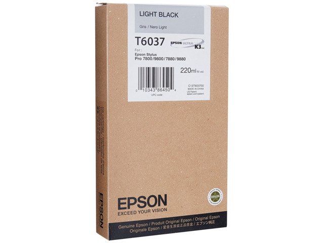 EPSON TINTA GRIS T603700