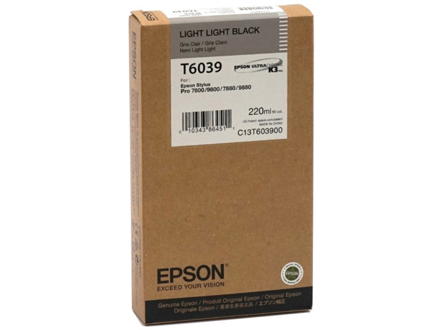 EPSON TINTA GRIS CLARO T603900