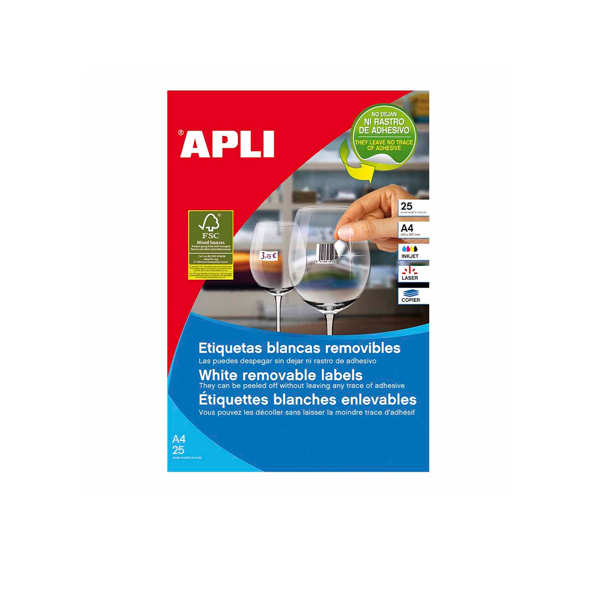 APLI ETIQUETA C.ROMOS 2000U