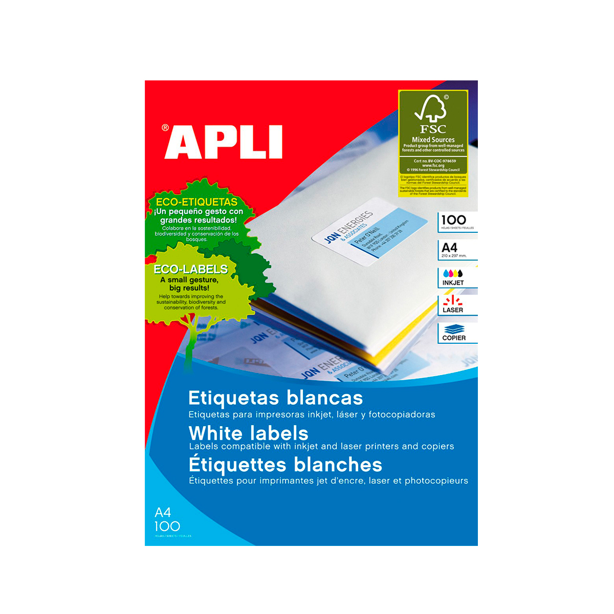 APLI ETIQUETA C.ROMOS 64X33 9