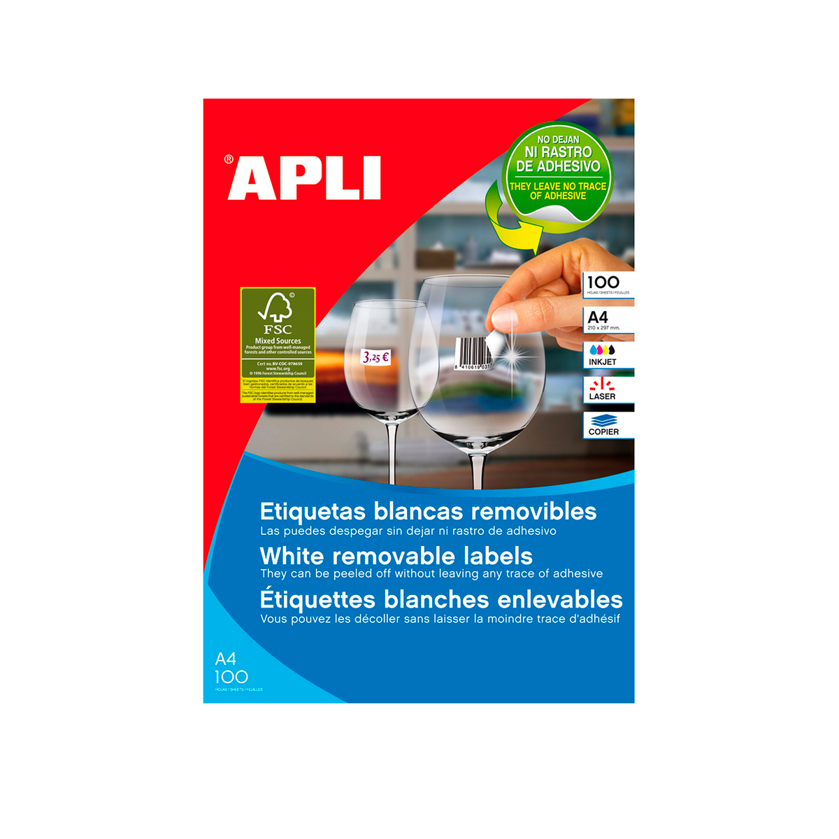 APLI ETIQUETA C.RECTOS 105X148