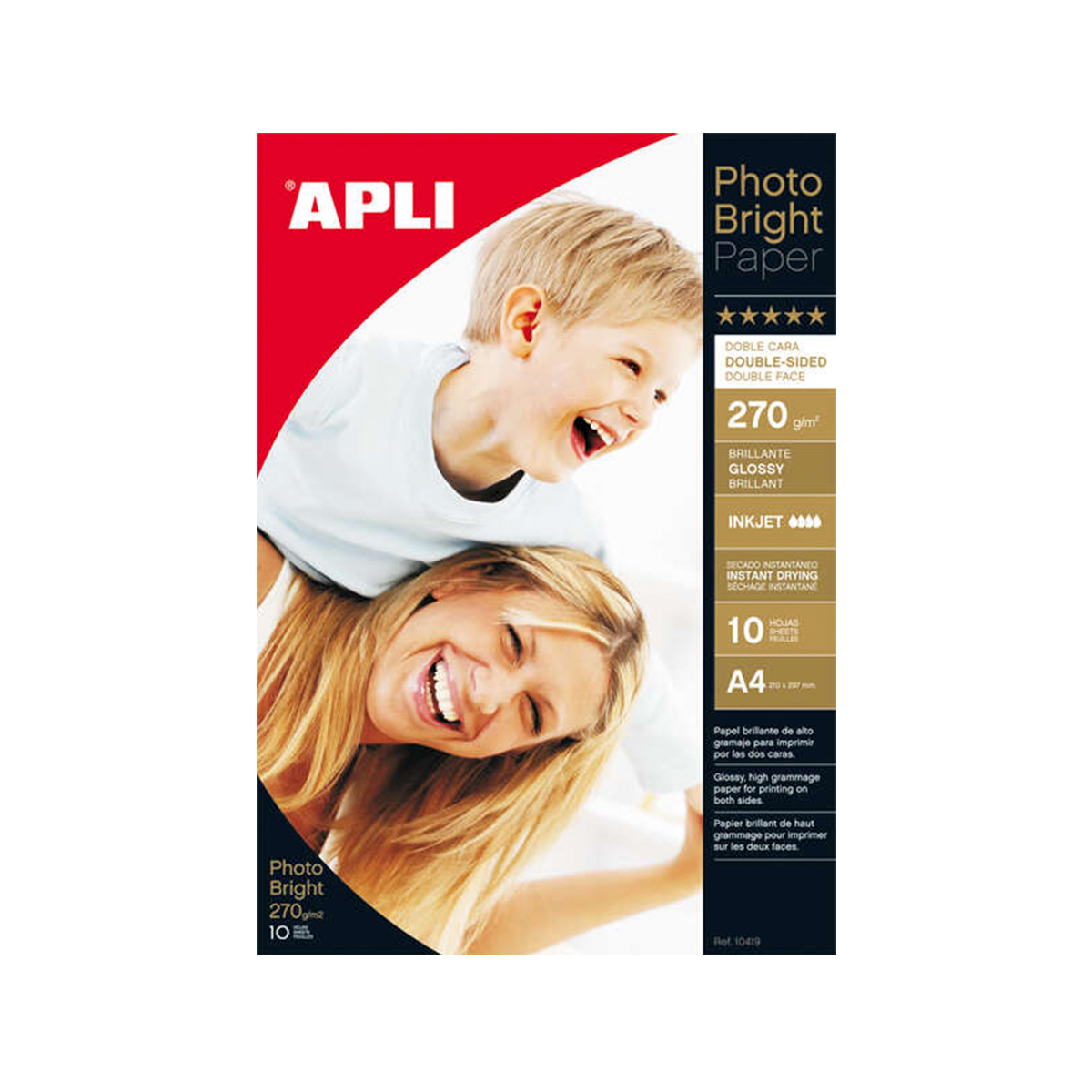 APLI PAPEL FOTO BRILLANTE A4